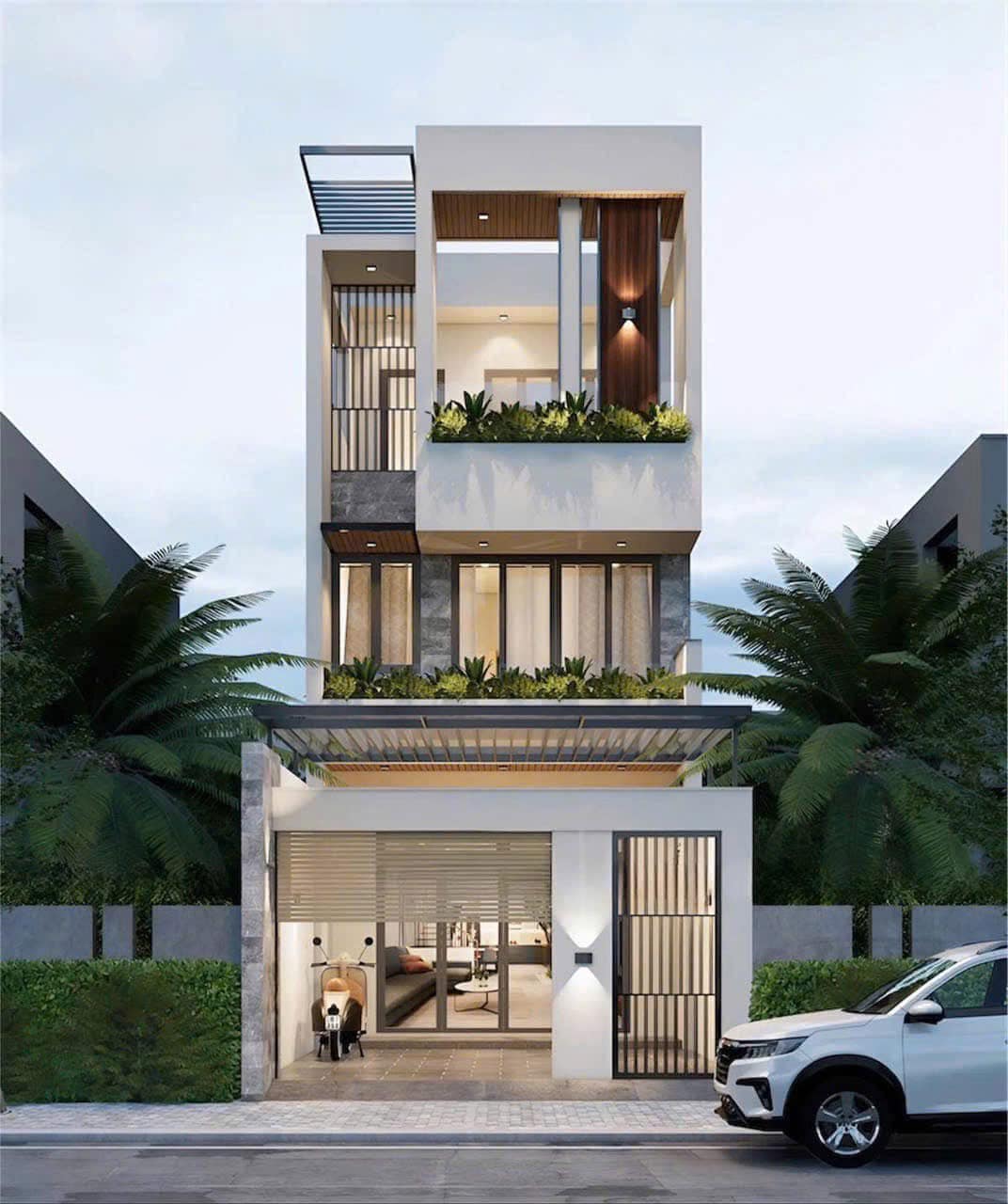 Nhà 3 tầng mẫu 02