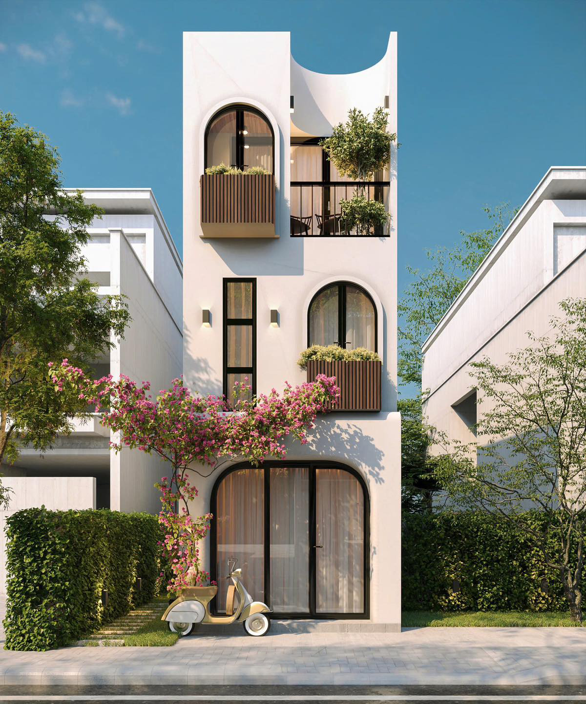 Nhà 3 tầng mẫu 05