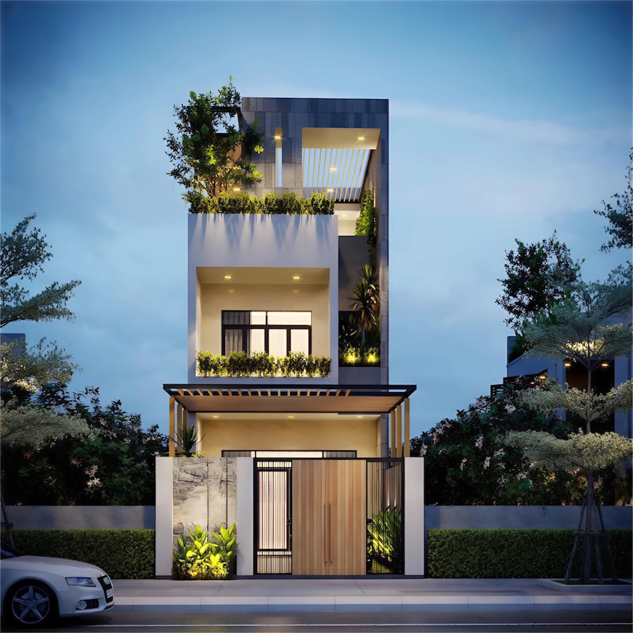 Nhà 3 tầng mẫu 06