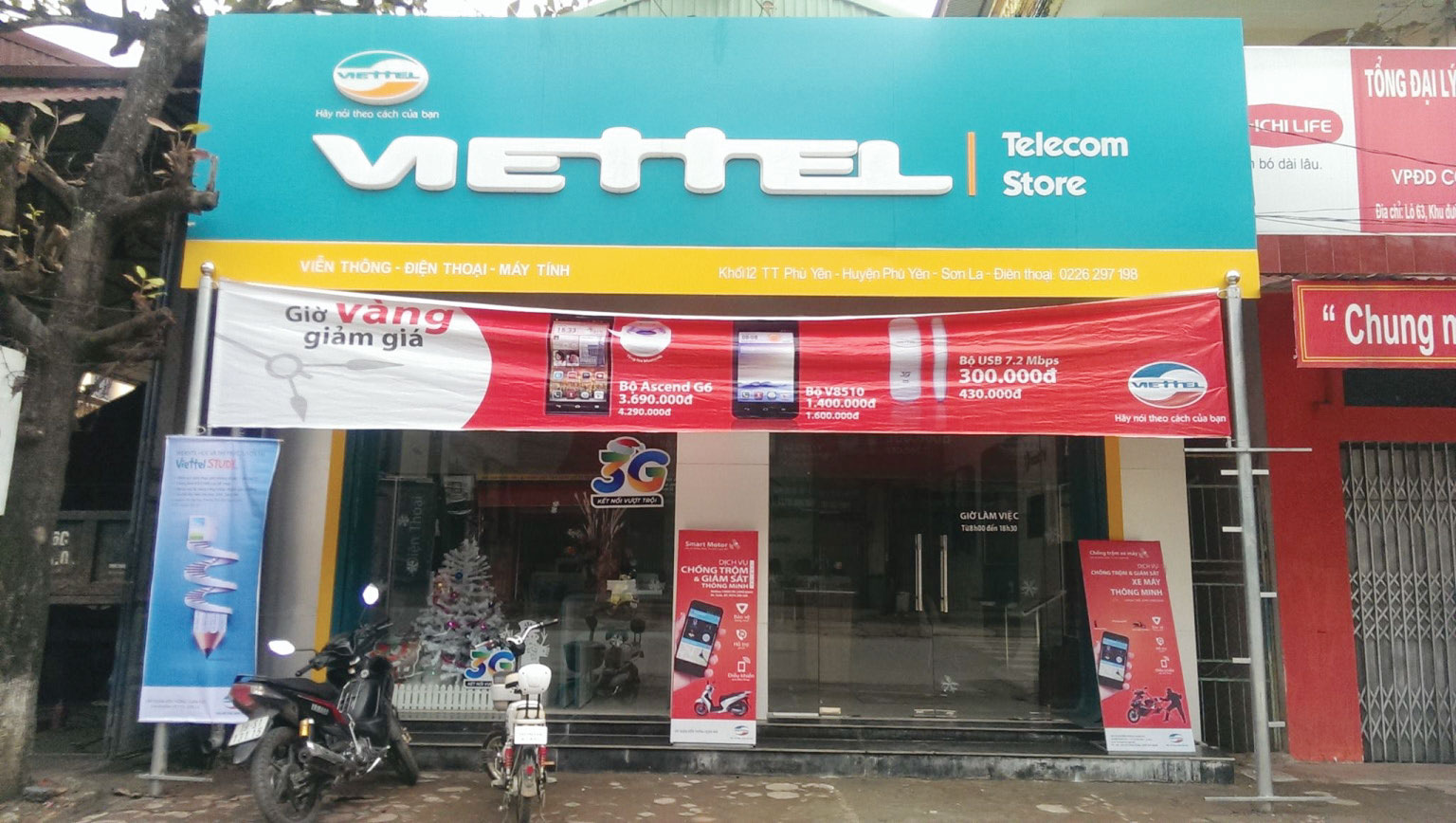 Thi công cải tạo cửa hàng Viettel