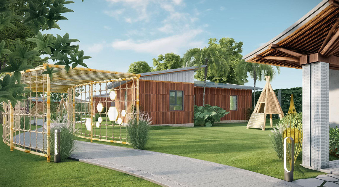 Đường dạo và sân vườn